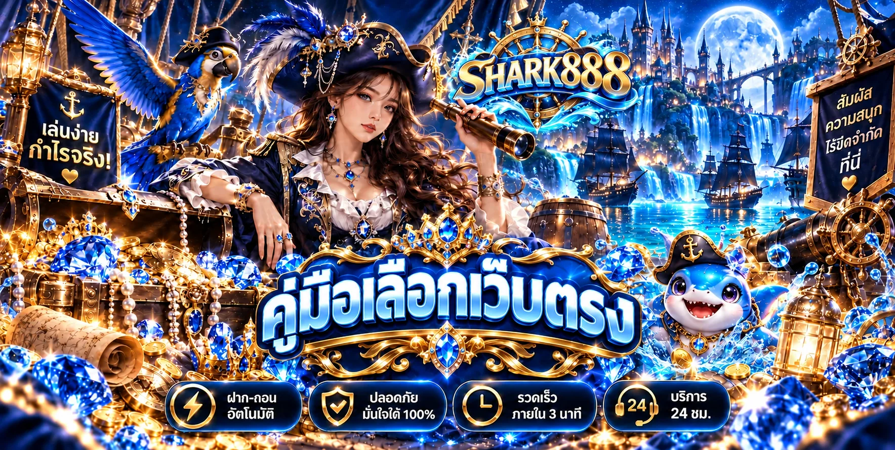 SHARK888 วิธีเลือกเว็บตรงไม่ผ่านเอเย่นต์